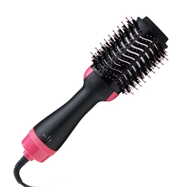 Multifunctional Hair Dryer & Volumizer Rotating Hair Brush Roller Rotate Styler Comb Styling Straightening Curling Hot Air Comb