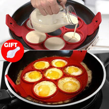 Load image into Gallery viewer, Pancake Nonstick Silicone Mold Cooking Tool Round Heart Pancake Maker Egg Tool Cooker Pan Flip Eggs Mold Kitchen Baking Acc