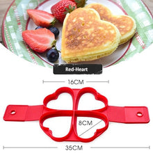 Load image into Gallery viewer, Pancake Nonstick Silicone Mold Cooking Tool Round Heart Pancake Maker Egg Tool Cooker Pan Flip Eggs Mold Kitchen Baking Acc