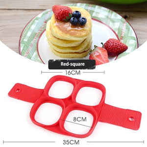 Pancake Nonstick Silicone Mold Cooking Tool Round Heart Pancake Maker Egg Tool Cooker Pan Flip Eggs Mold Kitchen Baking Acc