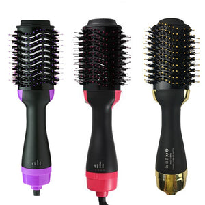 Multifunctional Hair Dryer & Volumizer Rotating Hair Brush Roller Rotate Styler Comb Styling Straightening Curling Hot Air Comb