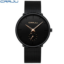 Load image into Gallery viewer, relogio masculino Crrju Watch Men Military Quartz Watch Mens Watches Top Brand Luxury Stainless Steel Sports Wristwatch Clock